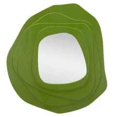 Miroir mural sinueux Dalia M.D.F Vert et Verre