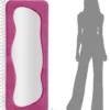 Miroir mural Theodor cadre en bois Velours Fuchsia