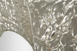 Miroir ovale argent martelé