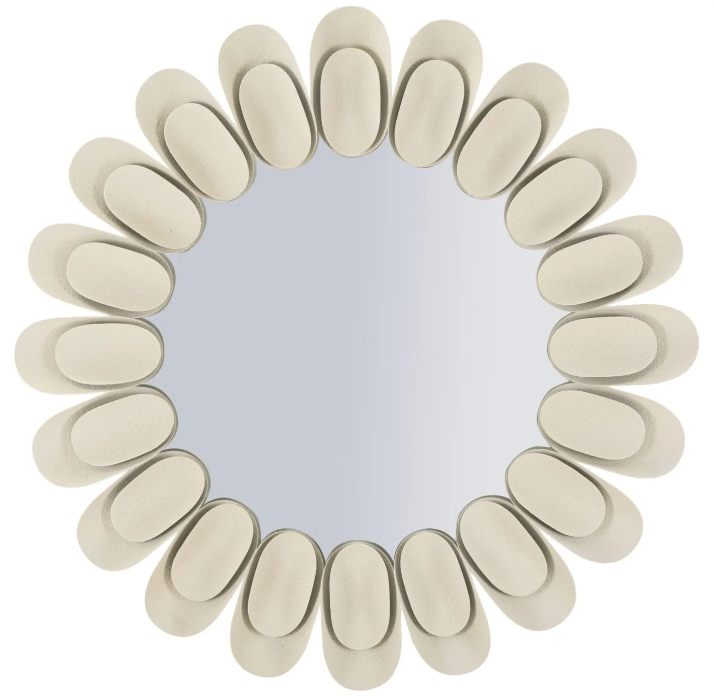 Miroir rond Dune effet pierre