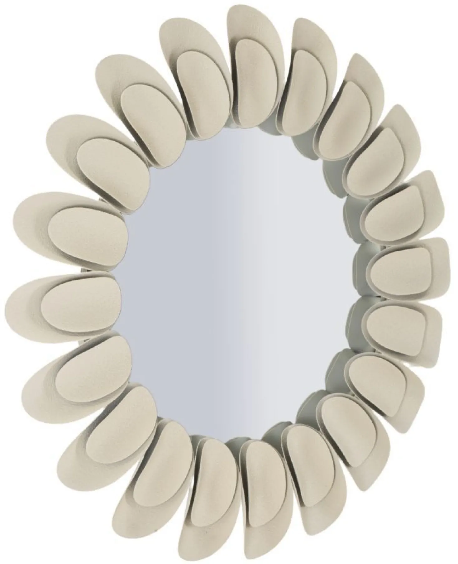 Miroir rond Dune effet pierre