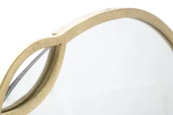 Miroir rond Eleonor métal doré