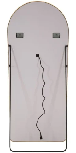 Miroir sur pied Hollywood Arqué avec éclairage LED