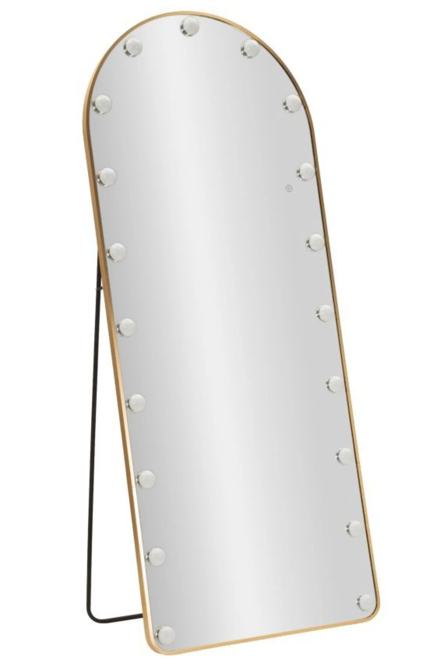 Miroir sur pied Hollywood Arqué avec éclairage LED