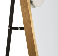 Miroir sur pied Hollywood Arqué avec éclairage LED