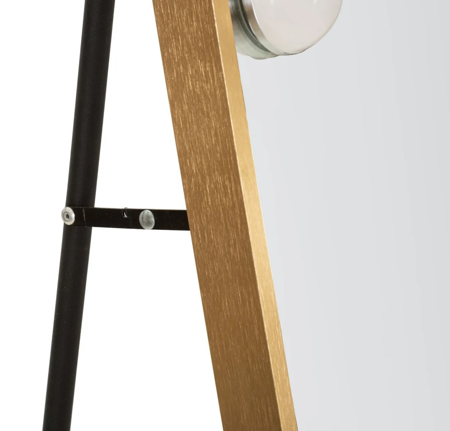 Miroir sur pied Hollywood Arqué avec éclairage LED