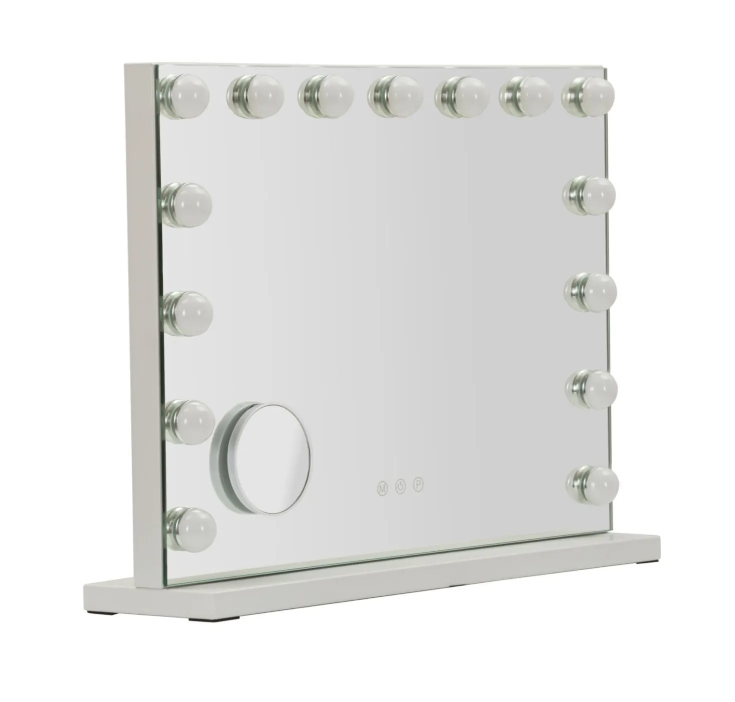Miroir sur pied Hollywood avec LED