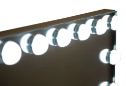 Miroir sur pied Hollywood avec LED