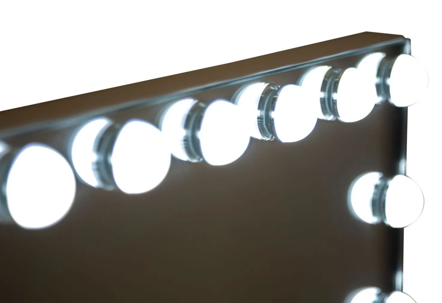 Miroir sur pied Hollywood avec LED