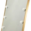 Miroir sur pied rectangulaire Hollywood avec éclairage LED