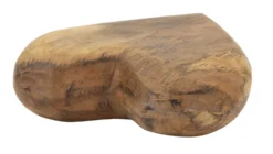 Objet décoratif Cœur en teck recyclé marron