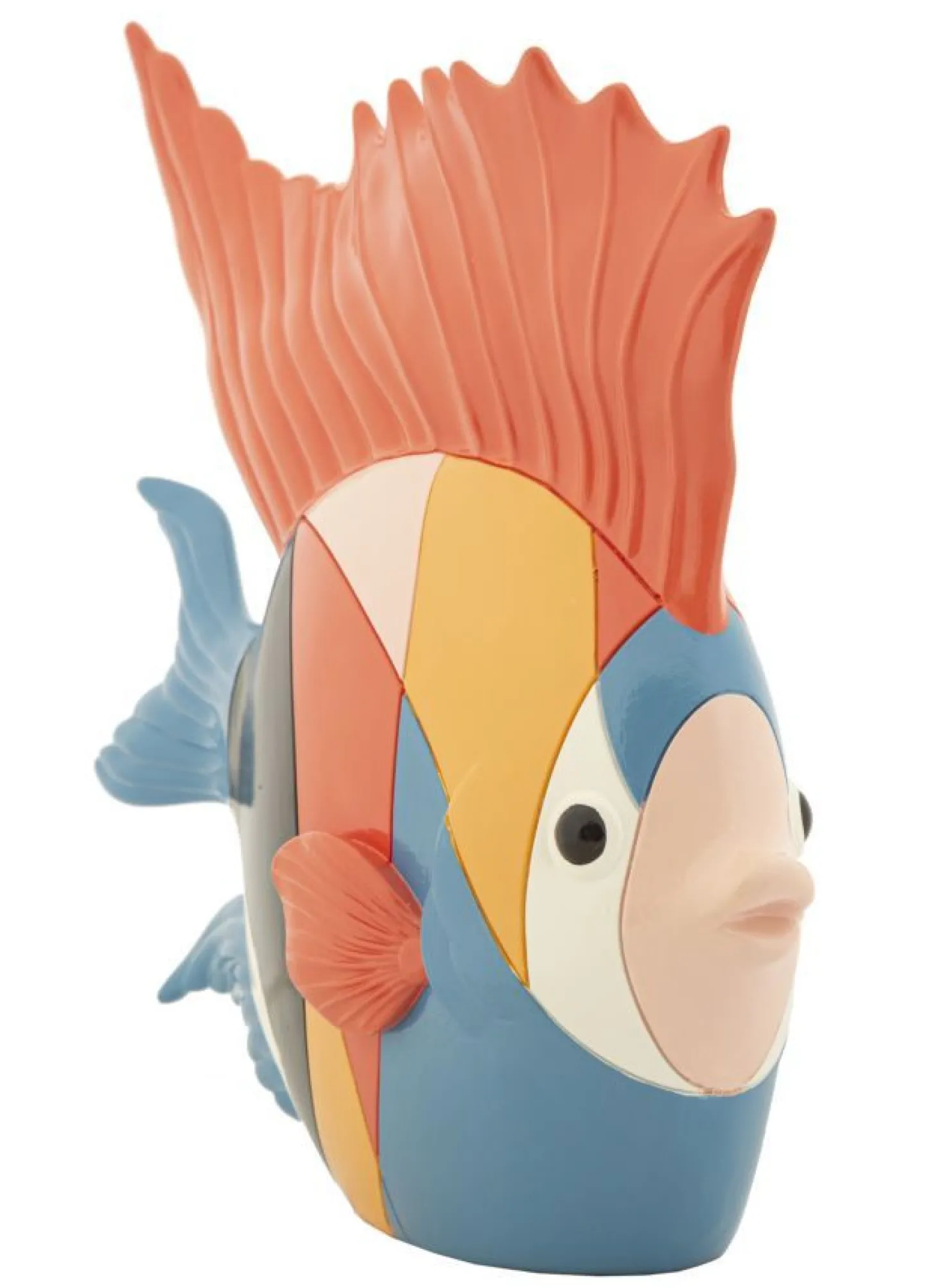 Objet décoratif Poisson Rubic en polyrésine multicolore