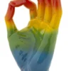 Objet décoratif Rainbow OK Main en céramique multicolore