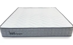 Pack Lit-coffre design boule Bilbola + Matelas Bedream 160x200cm Velours Gris