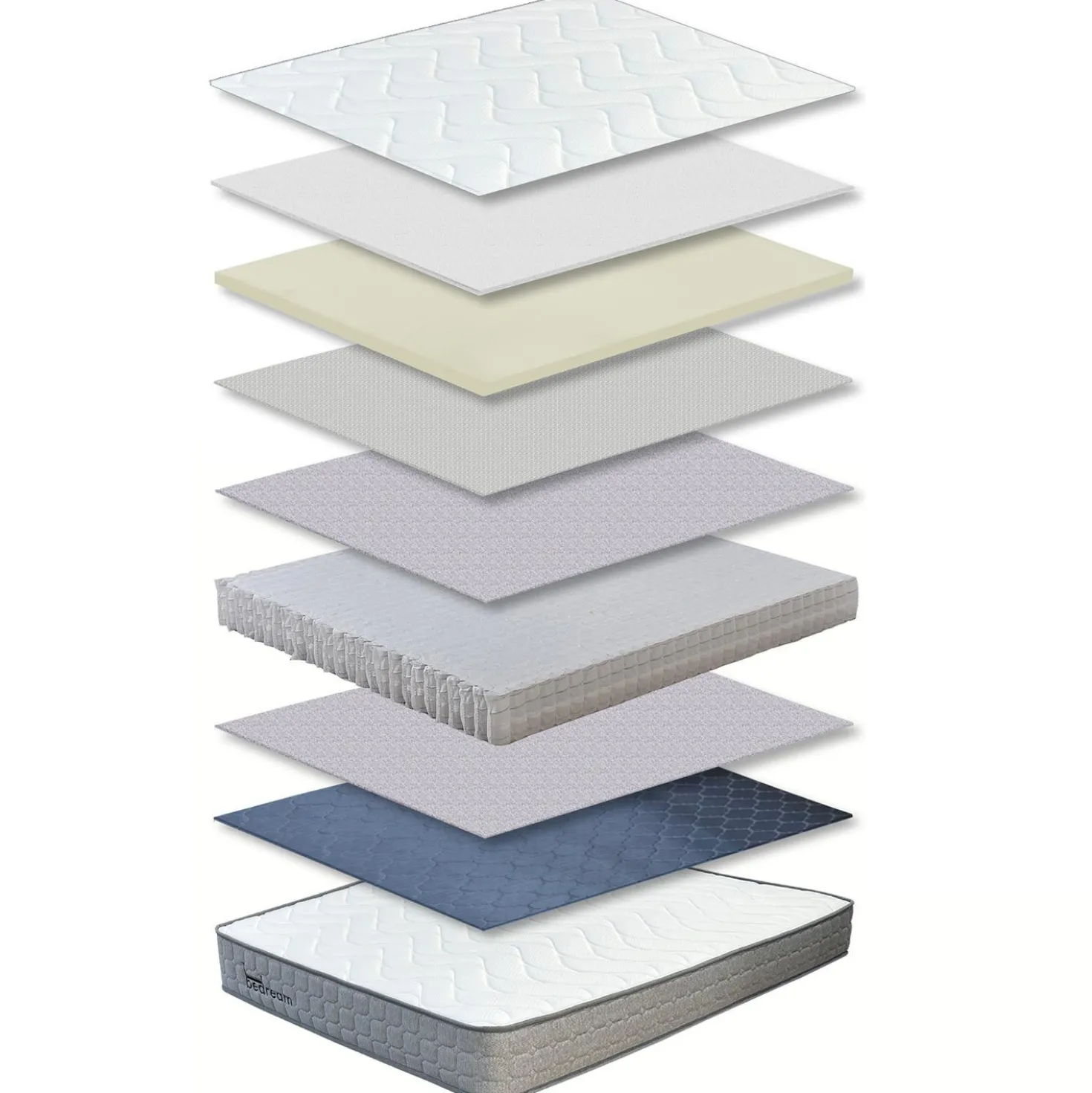 Pack Lit-coffre Luftani + Matelas Bedream 160x200cm Velours Argent