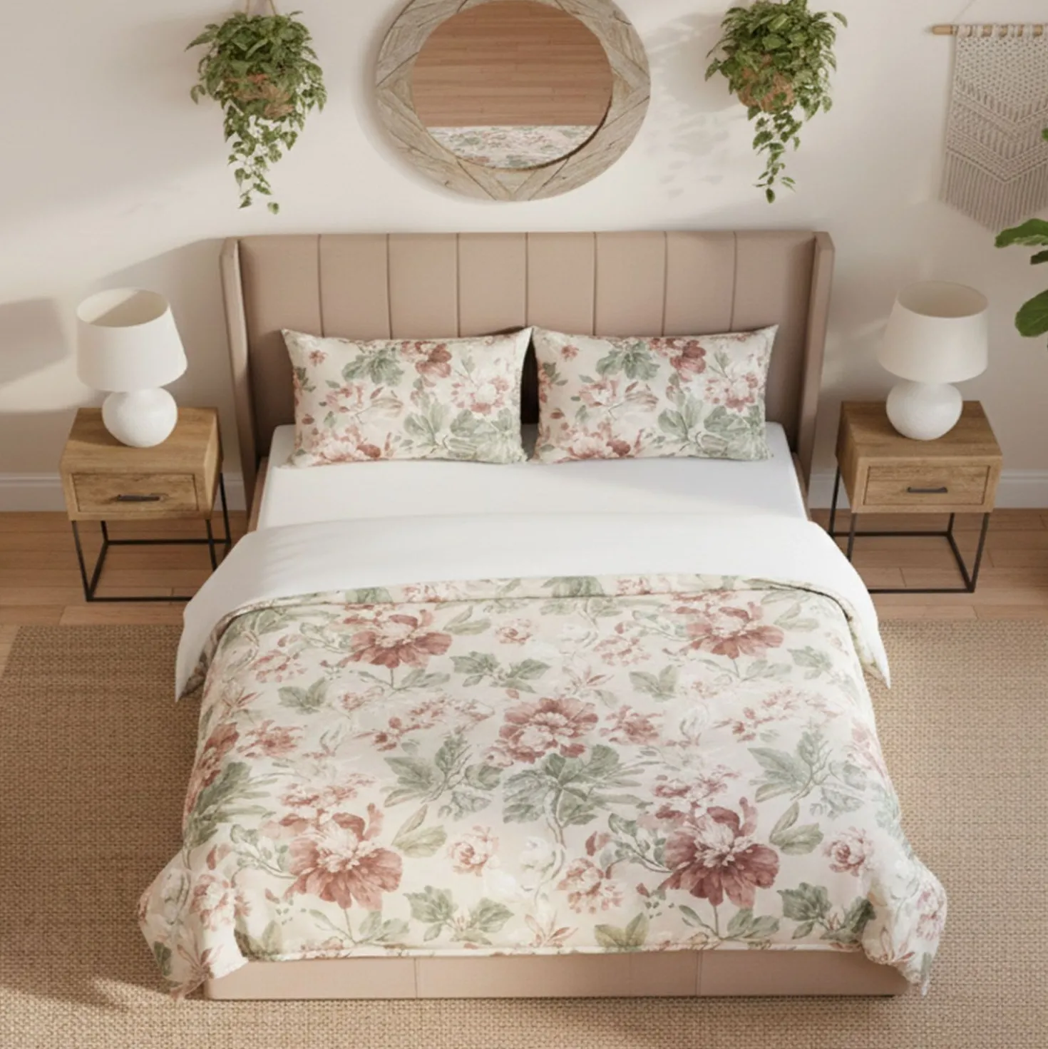 Pack Lit-coffre Magorial + Matelas Bedream 180x200cm Velours Taupe