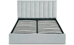Pack Lit-coffre Songe + Matelas Bedream 160x200cm Velours Argent