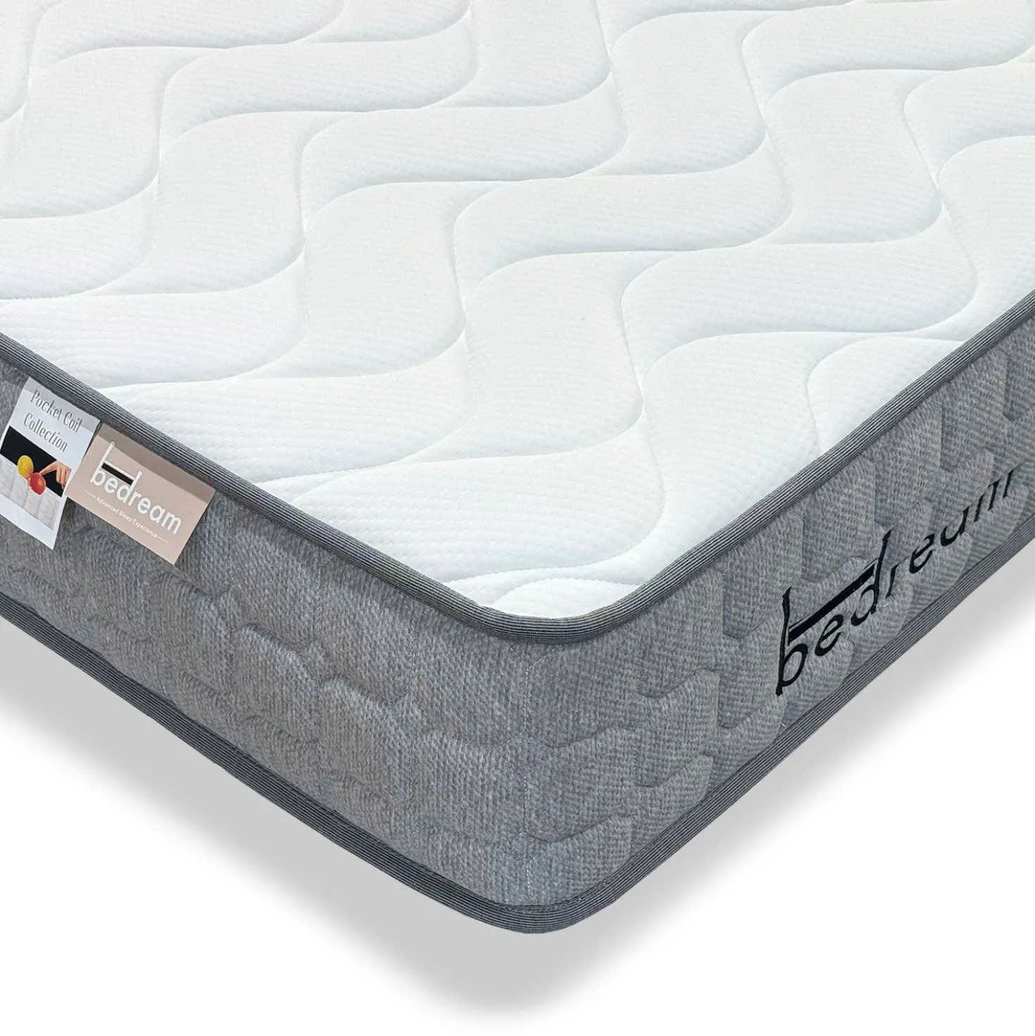 Pack Lit-coffre Songe + Matelas Bedream 160x200cm Velours Argent