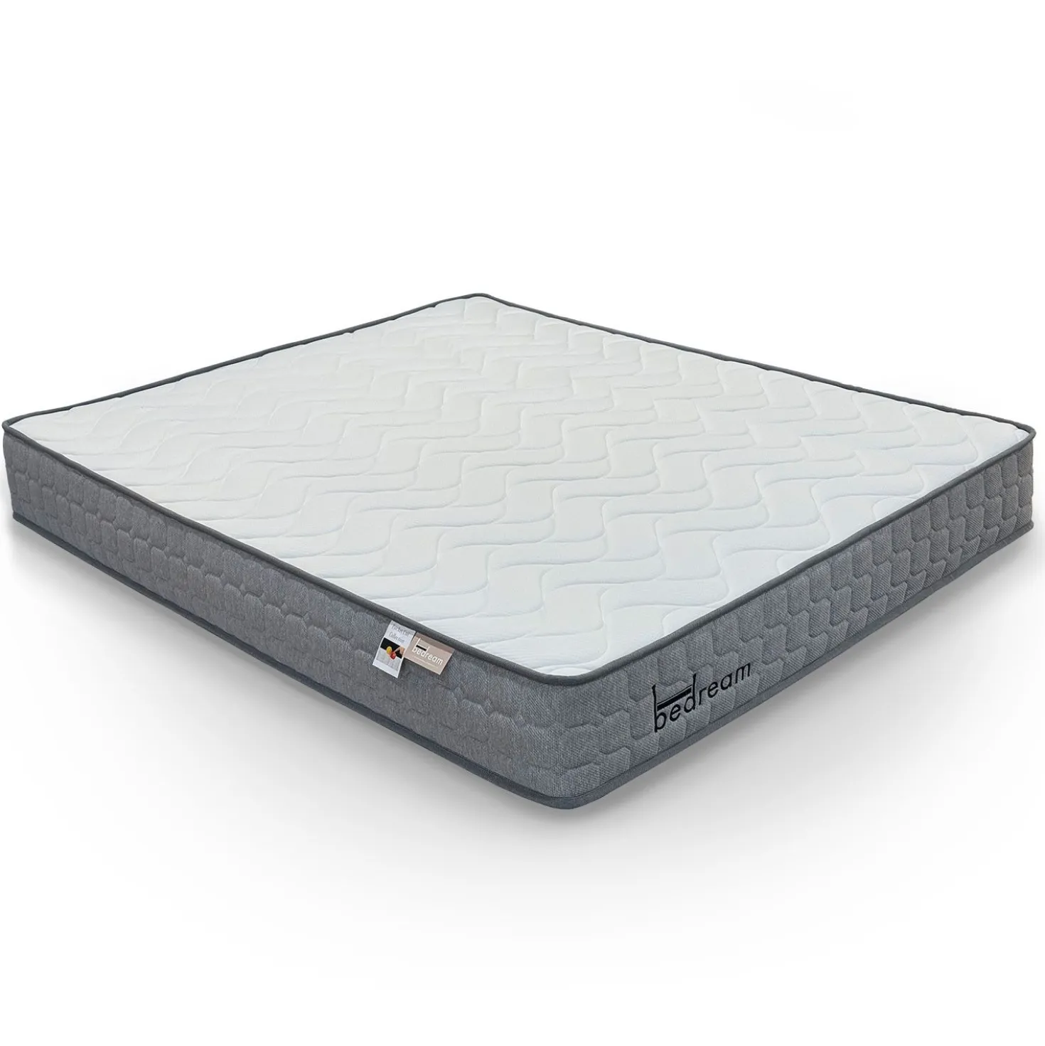 Pack Lit-coffre Songe + Matelas Bedream 160x200cm Velours Argent