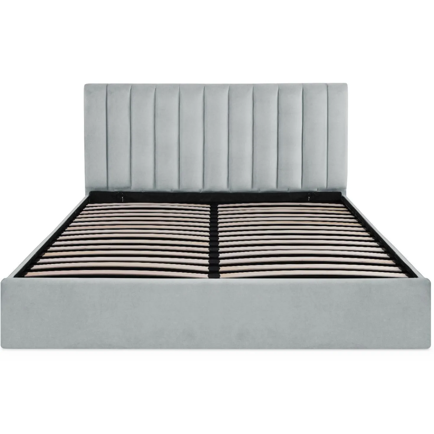 Pack Lit-coffre Songe + Matelas Bedream 180x200cm Velours Argent