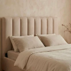 Pack Lit-coffre Songe + Matelas Bedream 160x200cm Tissu Beige