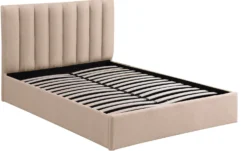 Pack Lit-coffre Songe + Matelas Bedream 160x200cm Tissu Beige