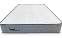 Pack Lit-coffre Songe + Matelas Bedream 140x190cm Velours Taupe