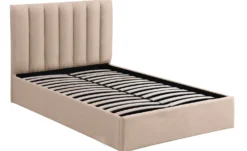 Pack Lit-coffre Songe + Matelas Bedream 140x190cm Tissu Beige