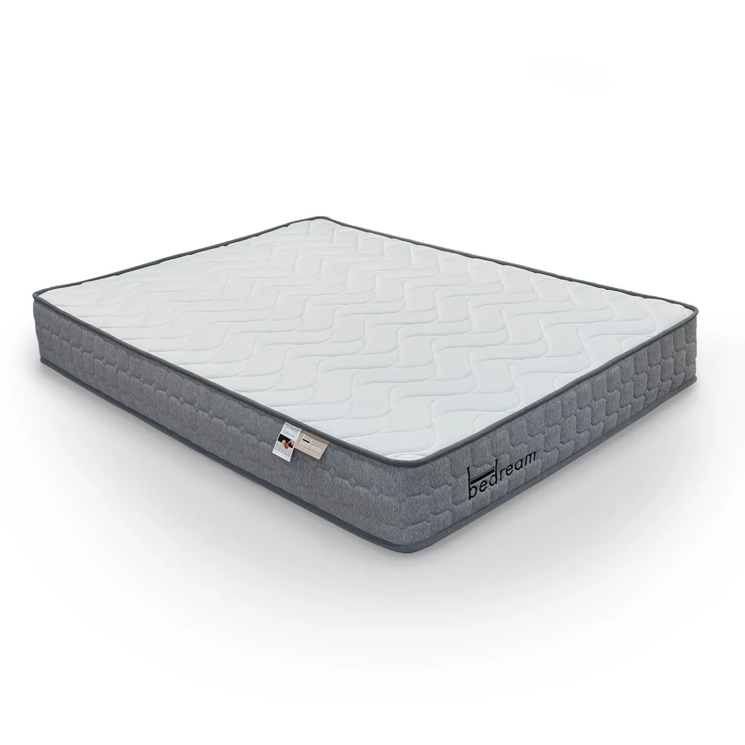 Pack Lit-coffre Songe + Matelas Bedream 140x190cm Tissu Beige
