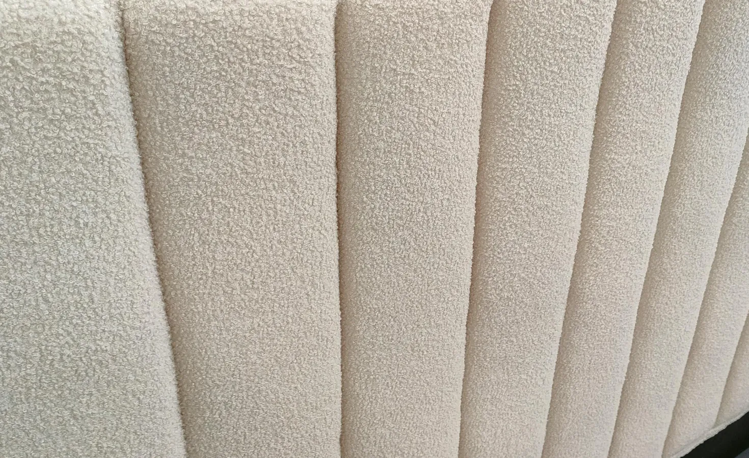 Pack Lit-coffre Songe + Matelas Bedream 140x190cm Tissu bouclette Beige