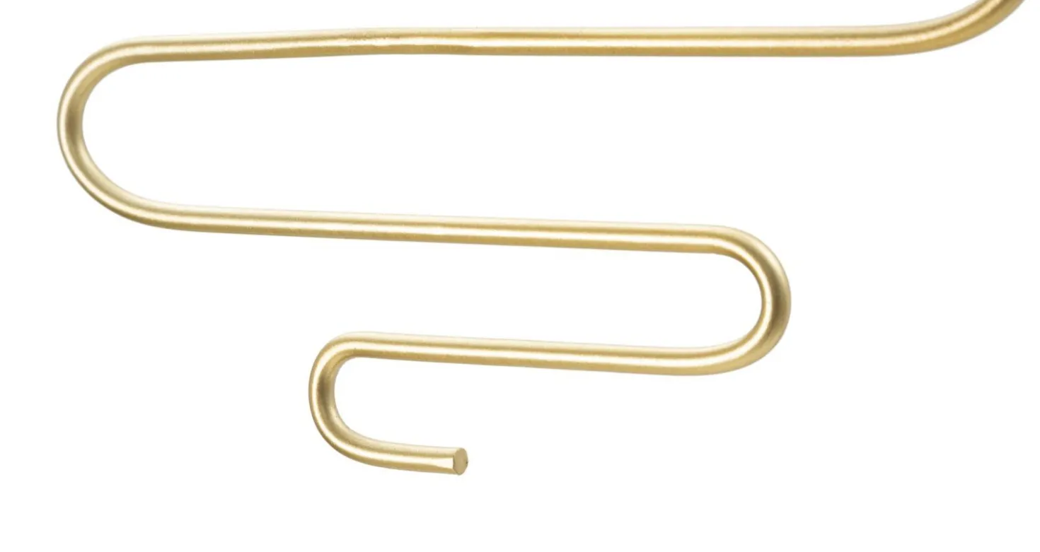 Paire de porte-bougies muraux métal doré