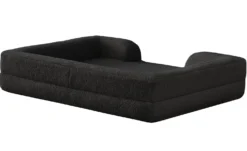 Panier pour chien et chat Chouchon 65x90cm Tissu Bouclette Noir