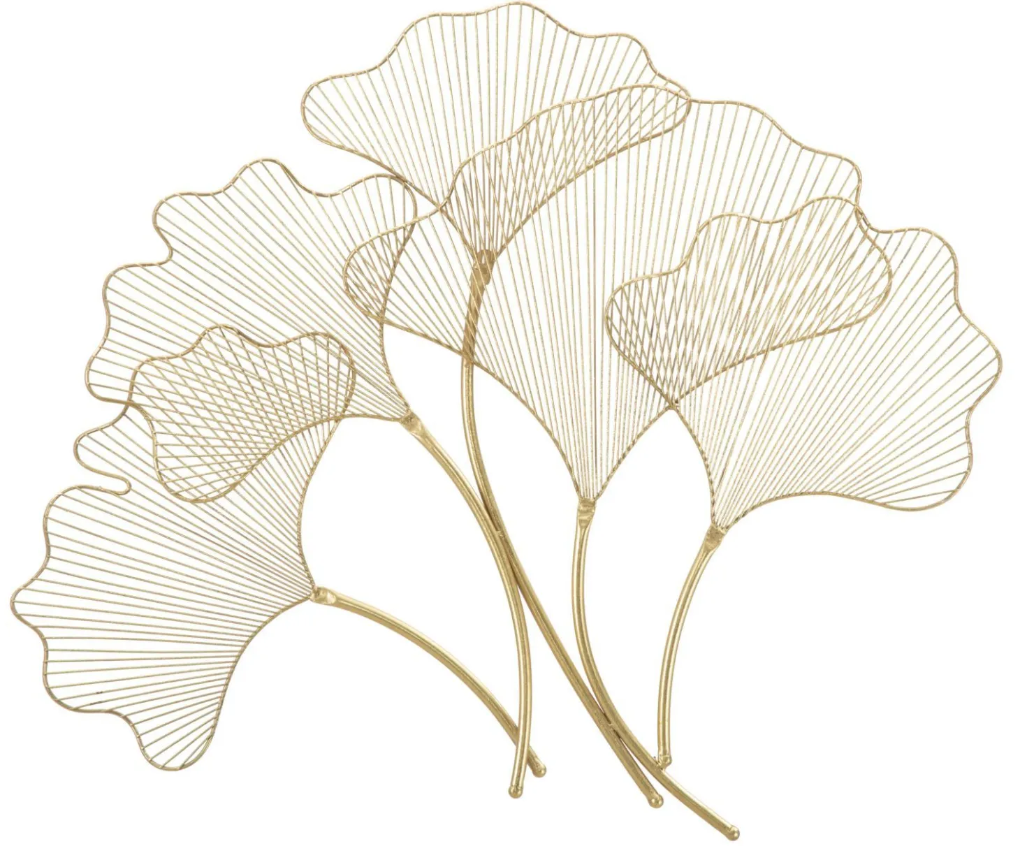 Panneau décoratif géométrique en métal doré