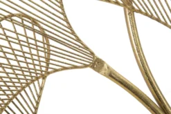 Panneau décoratif géométrique en métal doré