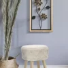 Panneau mural décoratif Girish en bois naturel et métal Noir