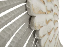Panneaux décoratifs muraux 3D Ailes Blanches métal et bois