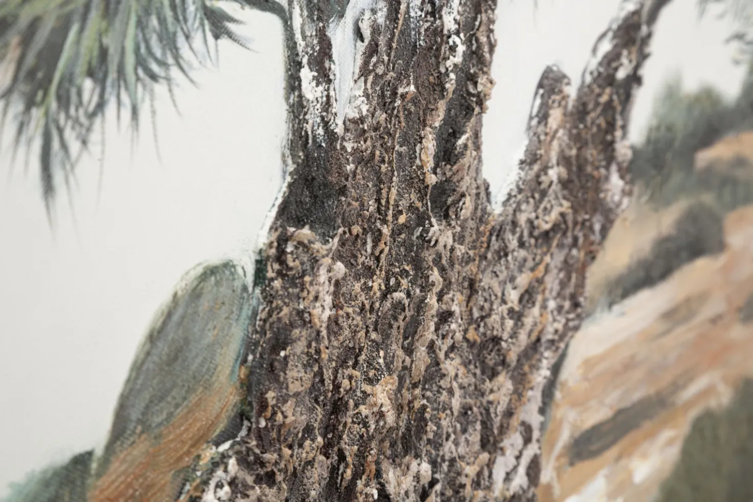Peinture à l'huile Méditerranéenne Nature 120x80 cm