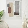 Peinture sur toile abstraite encadrée en bois massif couleurs multicolores