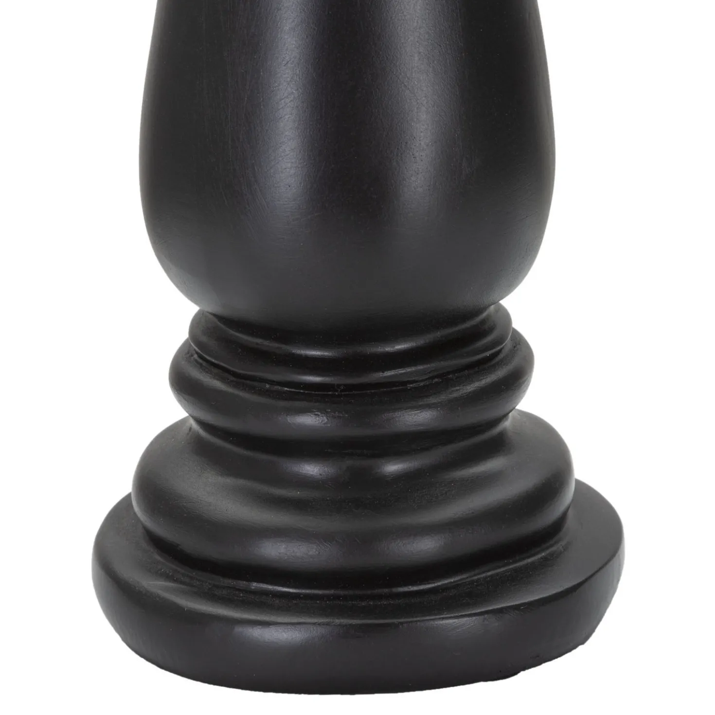 Pièce décorative Fou d'échecs Polyrésine Noir décorations dorées