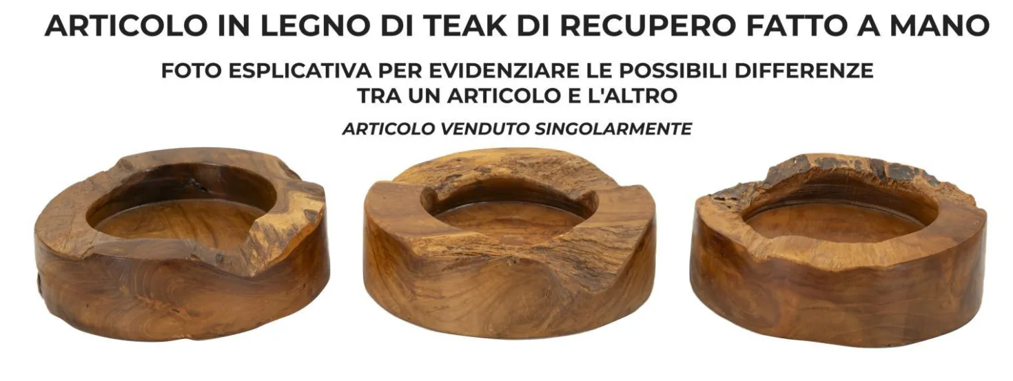 Plateau en Teck Recyclé Marron