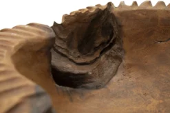 Plateau sculpté Garit Teck recyclé marron