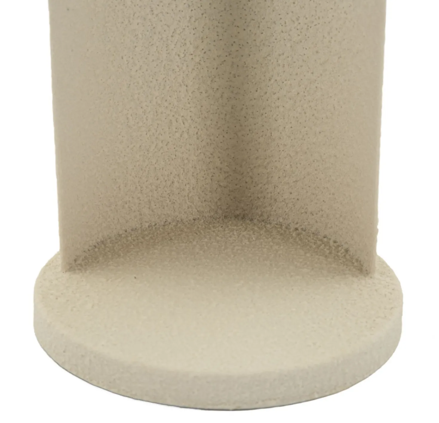 Porte-bougie design angélique en métal couleur Beige