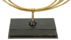 Porte-bougie Glam Métal Doré et Verre base Noir