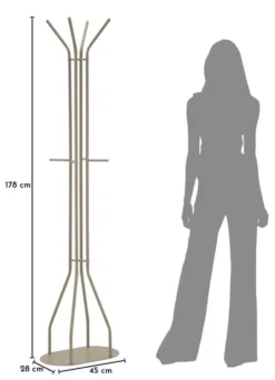 Porte-manteau Saturno Tortora
