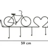 Porte-vélos mural métal Noir