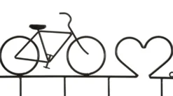 Porte-vélos mural métal Noir