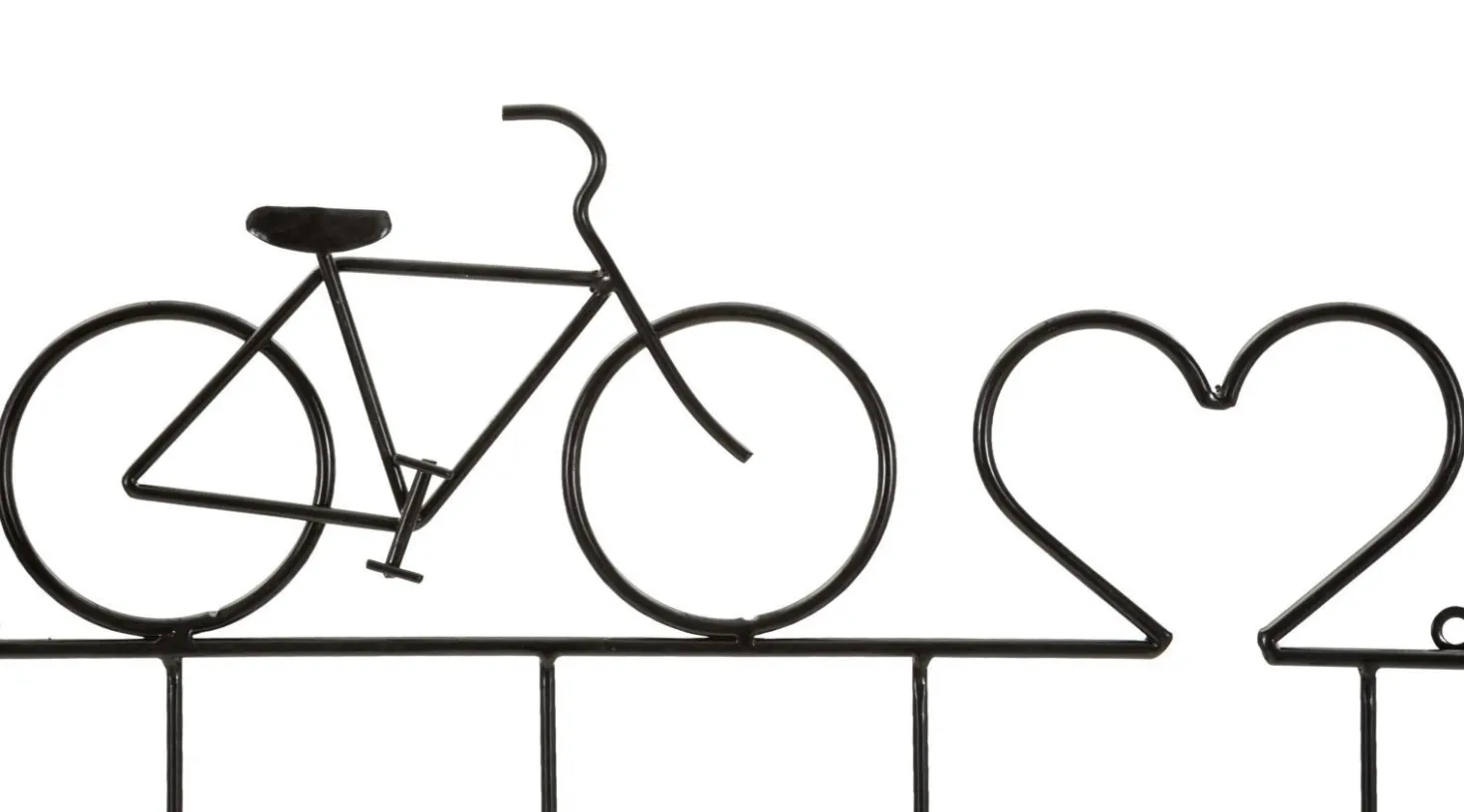Porte-vélos mural métal Noir