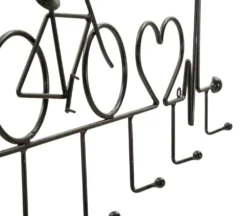 Porte-vélos mural métal Noir