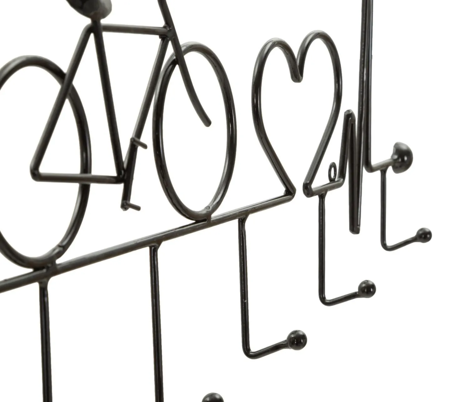 Porte-vélos mural métal Noir