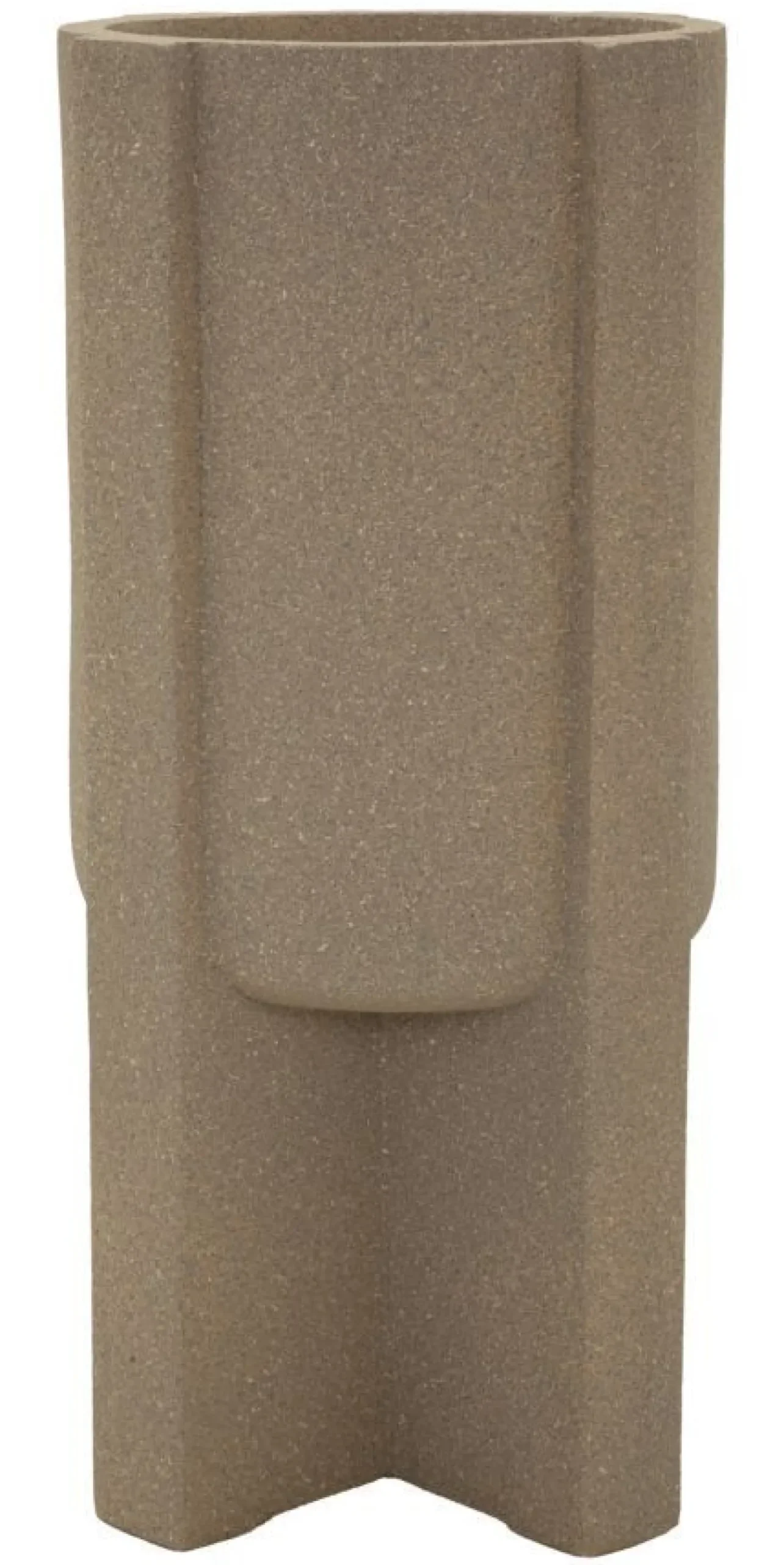 Pot de support de vase extérieur Moai structure solide